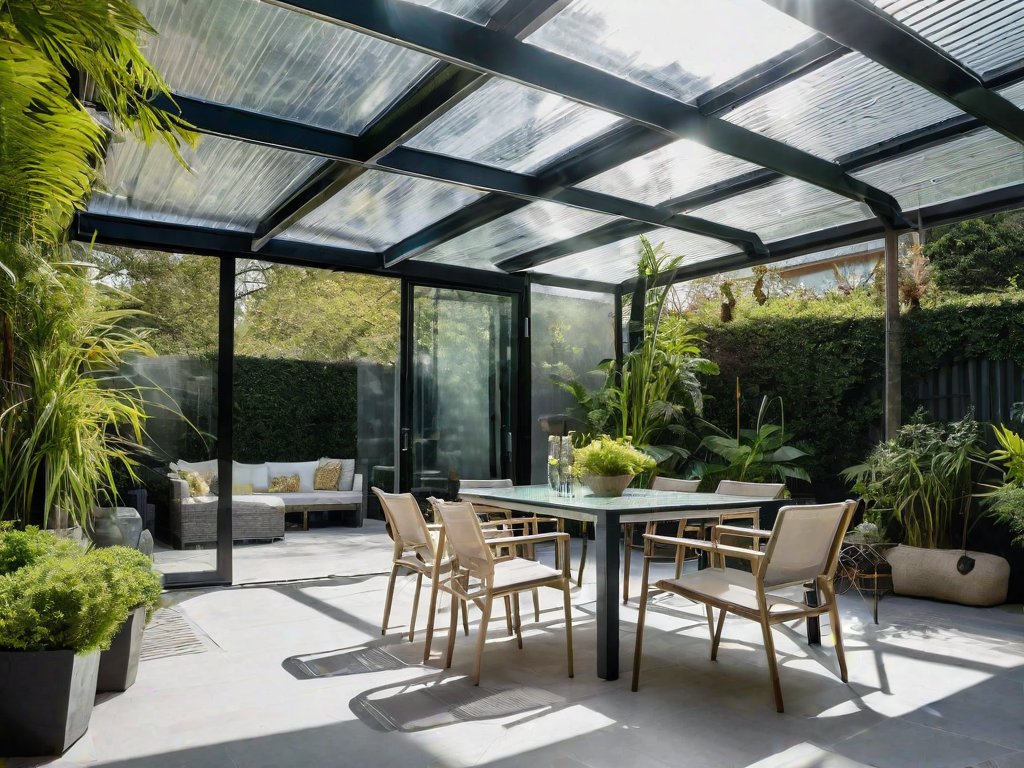Polycanopy Premium Outdoor Canopy Solutions Premium polycarbonate canopy creating comfortable outdoor living space