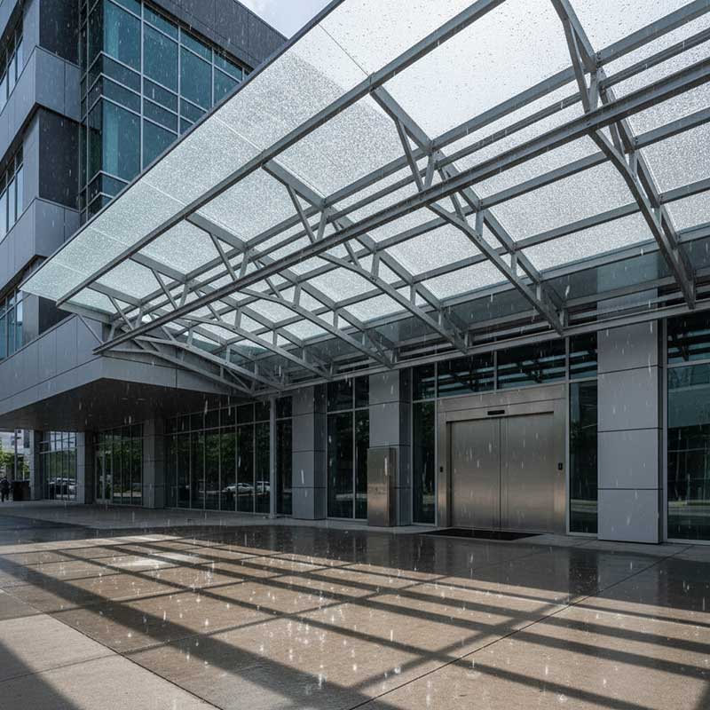 3mm Solid Polycarbonate Sheet Canopy Roofing Installation Guide